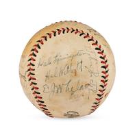 A 1941 Savannah Indians Team Signed Autograph Baseball