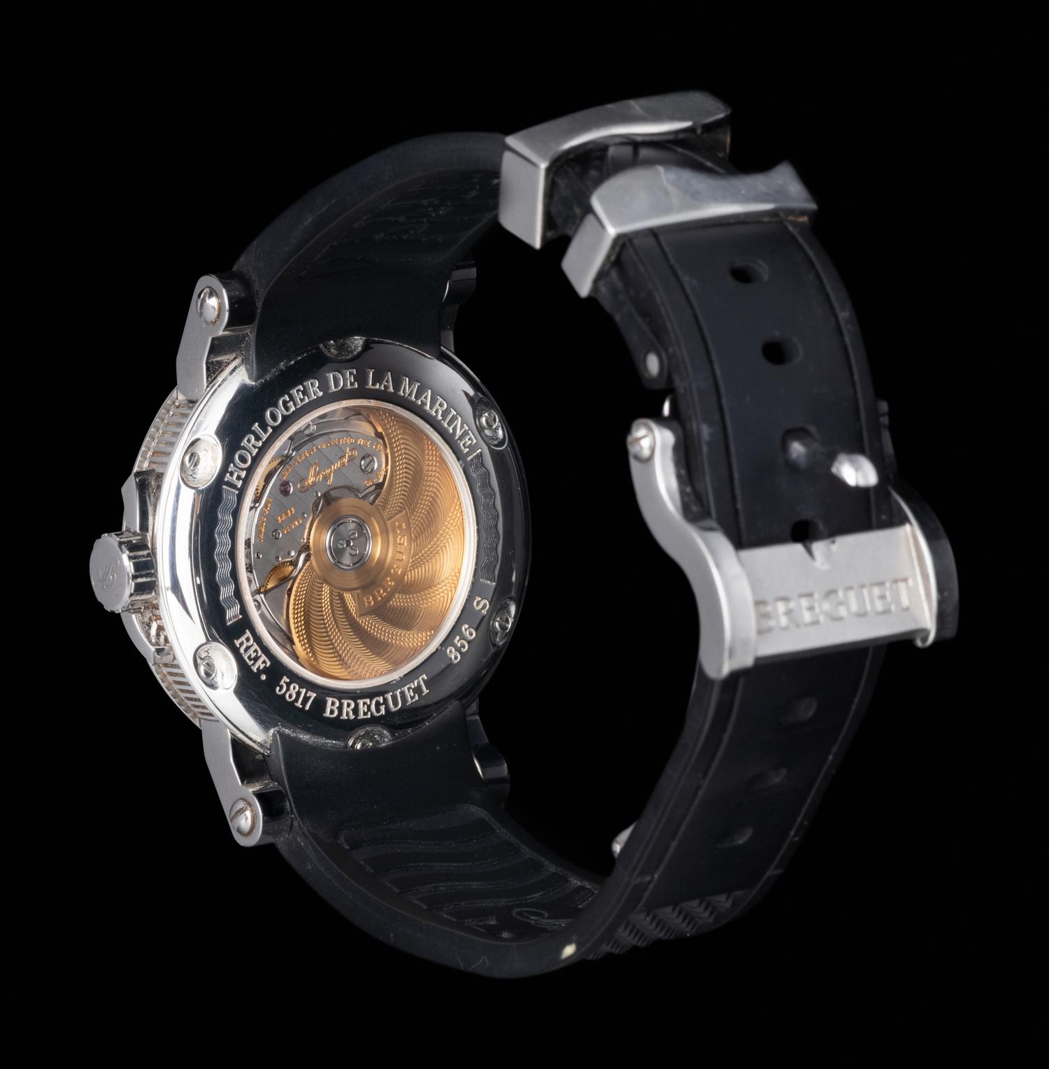 BREGUET, STAINLESS STEEL 'HORLOGER DE LA MARINE' WATCH
