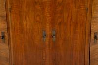 An Art Deco Figured Walnut Bar Cabinet