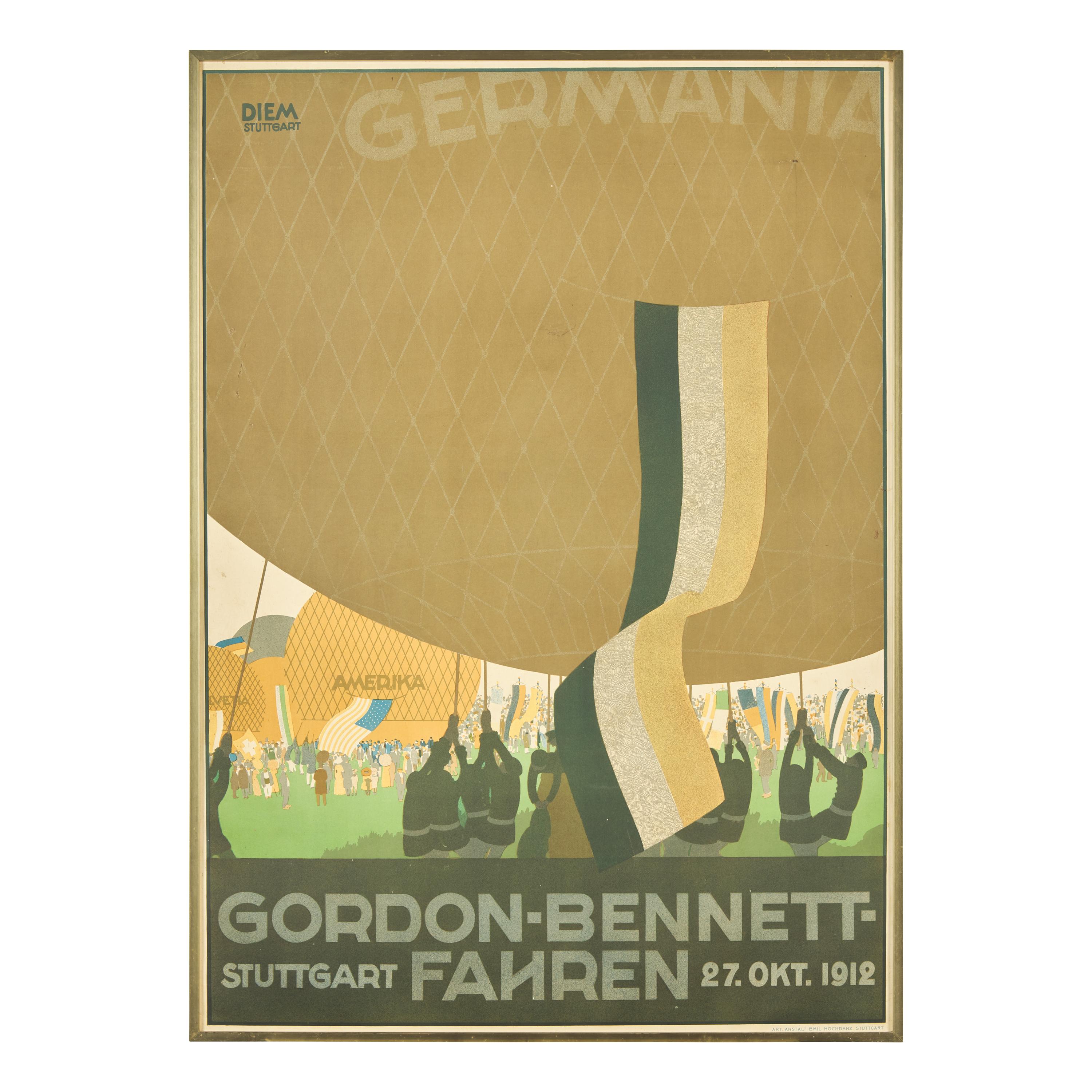 [Posters] Diem, Carl. Germania Gordon-Bennett-Fahren...