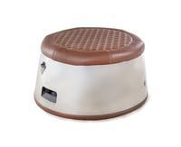A Polished Aluminum "Aviator" Ottoman