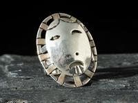 Sterling Silver Maskette Ring