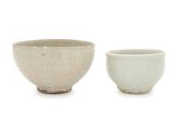 Two Korean Porcelain Tea Bowls