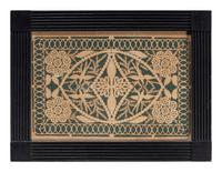 A Scherenschnitte Cutwork Picture with Birds and Flowers