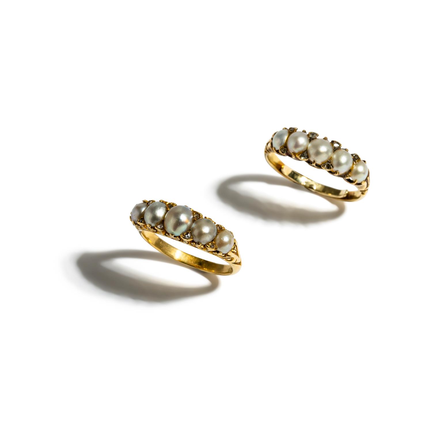 ANTIQUE, COLLECTION OF PEARL RINGS