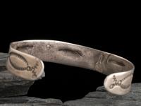 Early Slender Navajo Ingot Cuff Bracelet