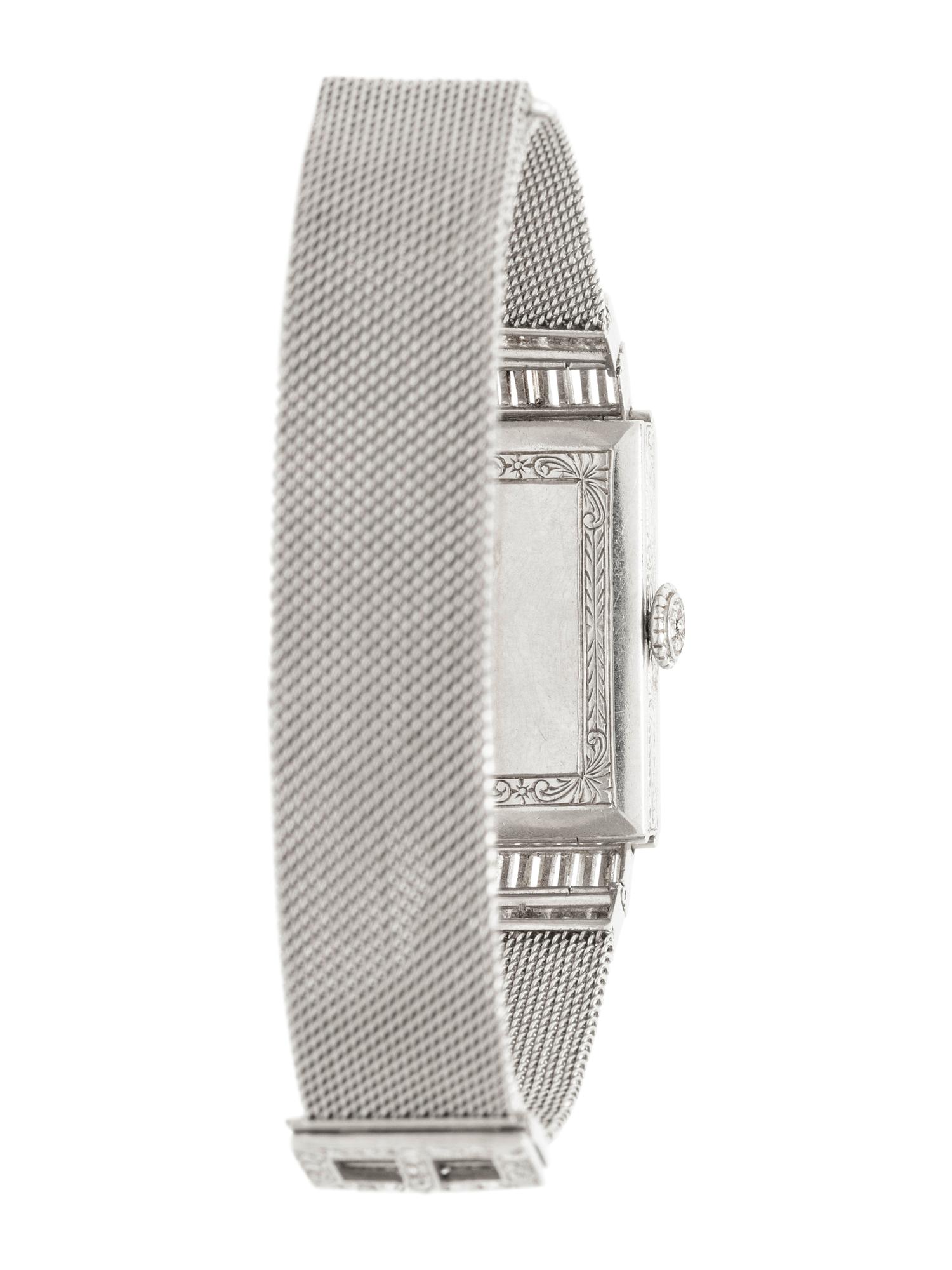 VACHERON & CONSTANTIN, PLATINUM AND DIAMOND WATCH