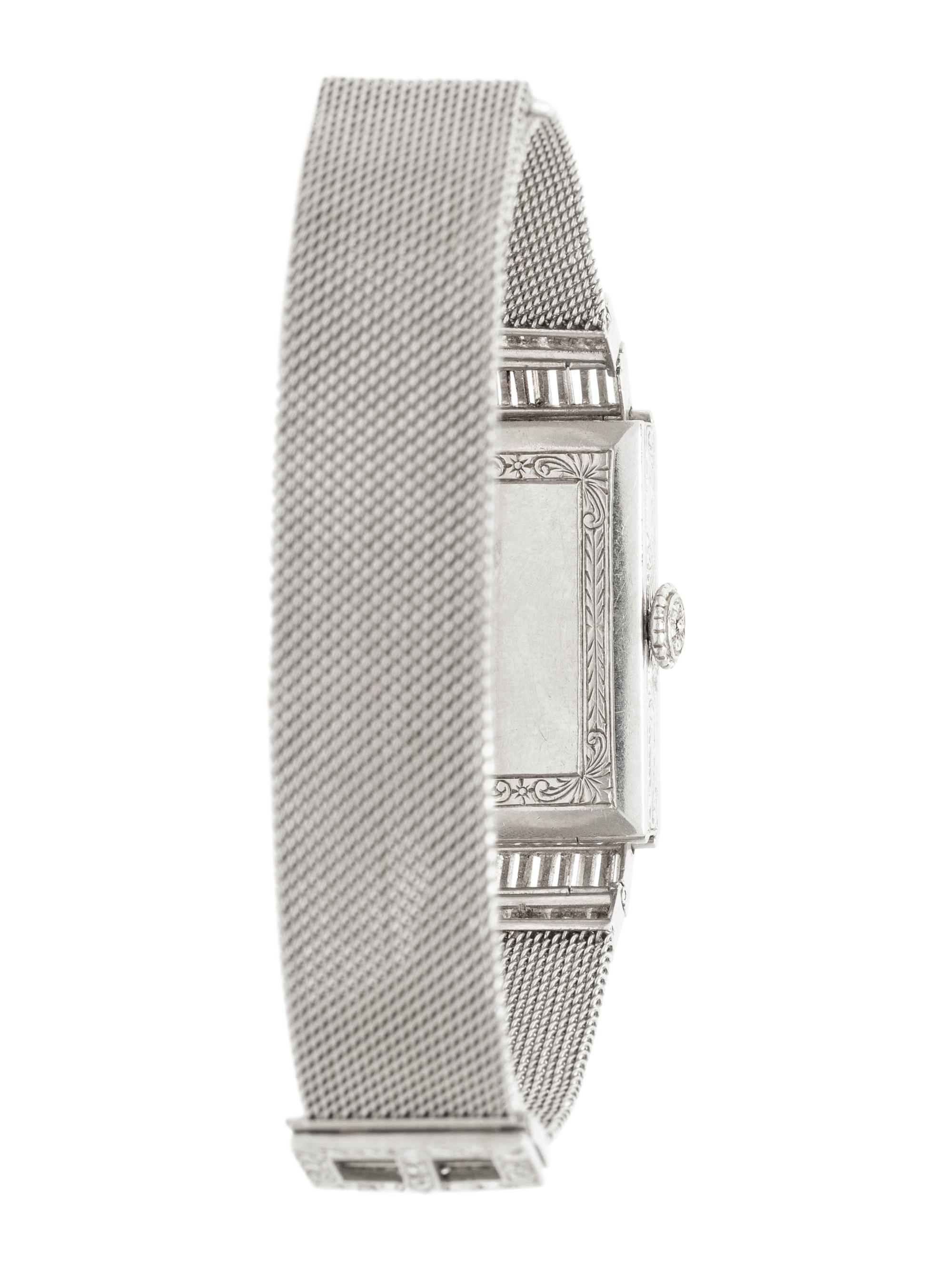 VACHERON & CONSTANTIN, PLATINUM AND DIAMOND WATCH
