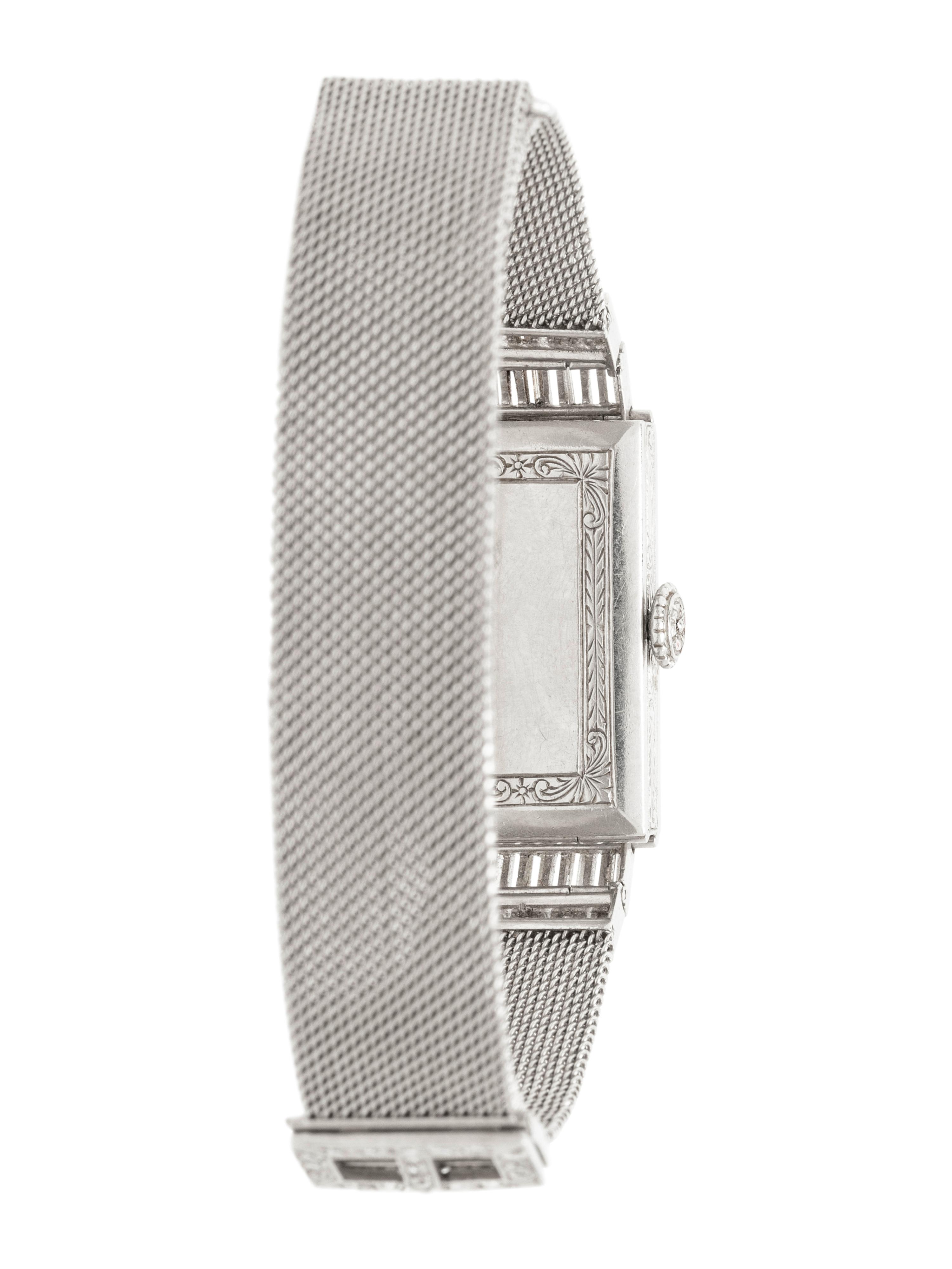 VACHERON & CONSTANTIN, PLATINUM AND DIAMOND WATCH