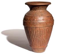 An Etruscan Impasto Pithos with a Stamped Animal Frieze