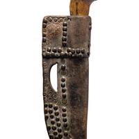 Blackfeet Tacked Knife Sheath, and Knife