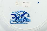 Five Historic Blue Staffordshire Plates