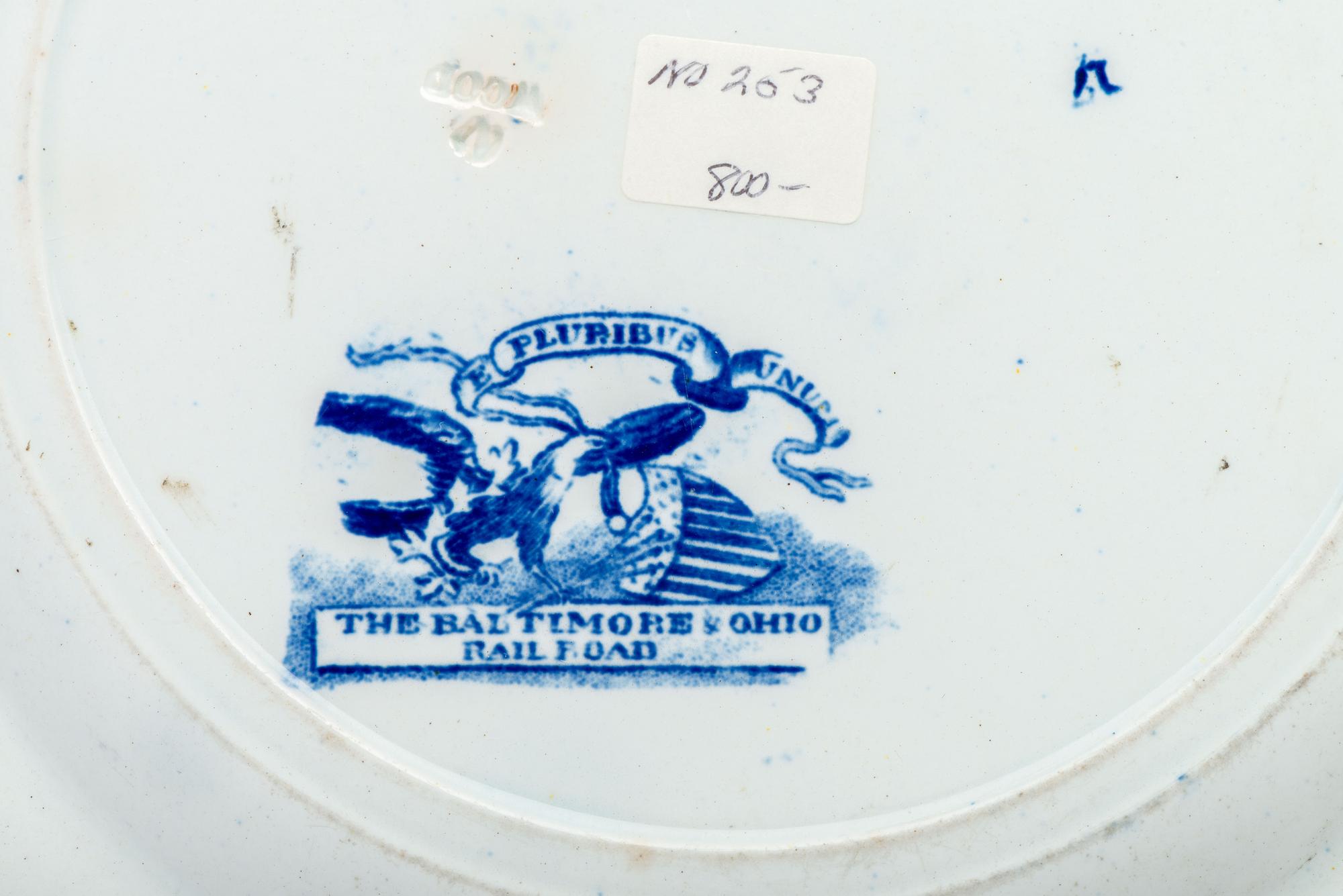 Five Historic Blue Staffordshire Plates