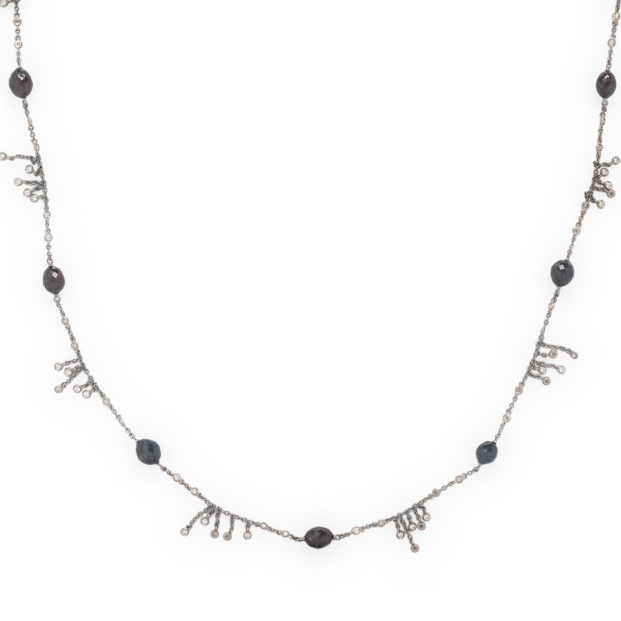 Coomi, Diamond, Colored Diamond, and White Gold Necklace