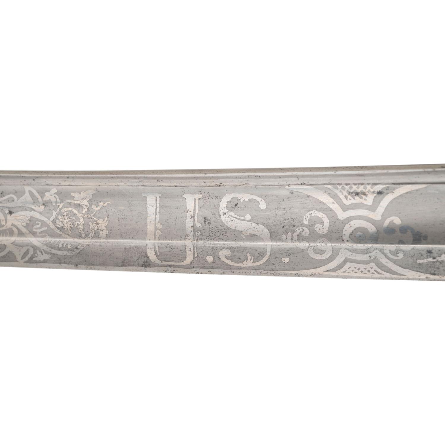 Published Tomes, Son & Melvain Field Grade Cavalry Officers' Sword Presented to Lt. Col. S.M. Fuller - 4th Maine Infantry