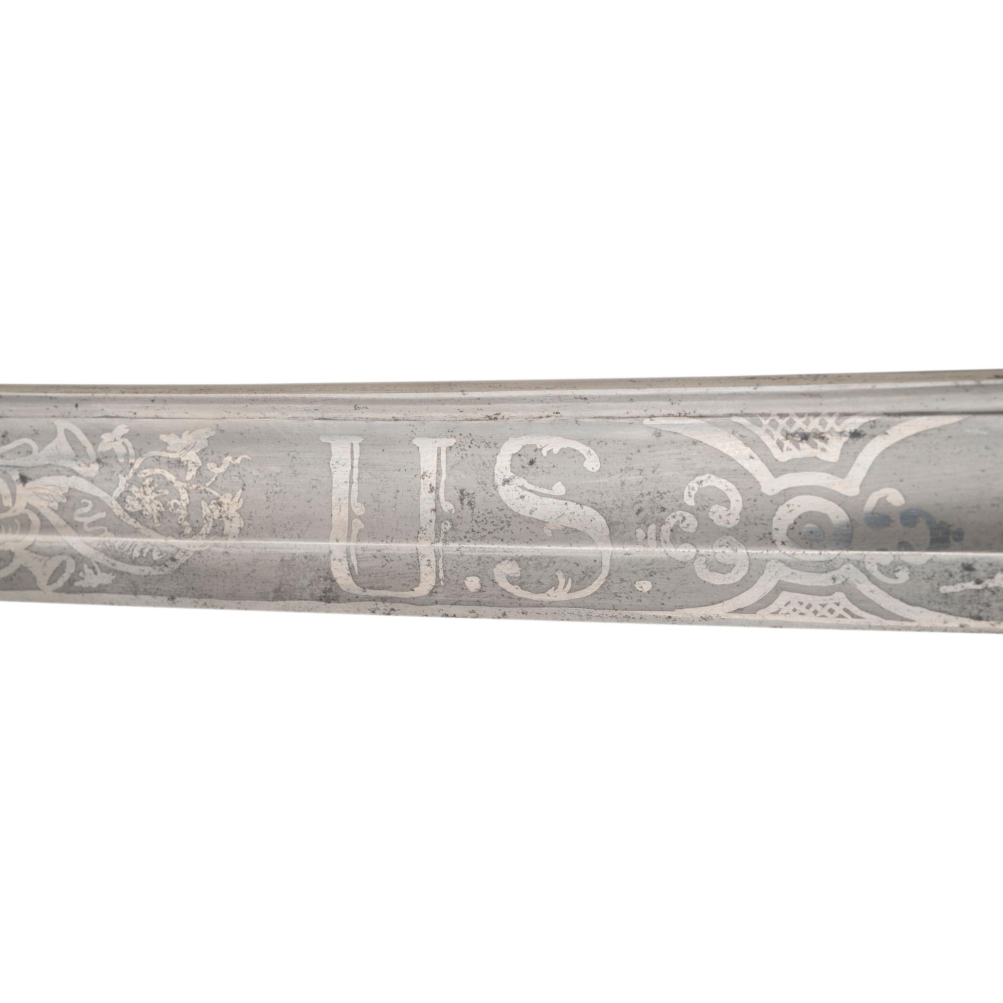Published Tomes, Son & Melvain Field Grade Cavalry Officers' Sword Presented to Lt. Col. S.M. Fuller - 4th Maine Infantry
