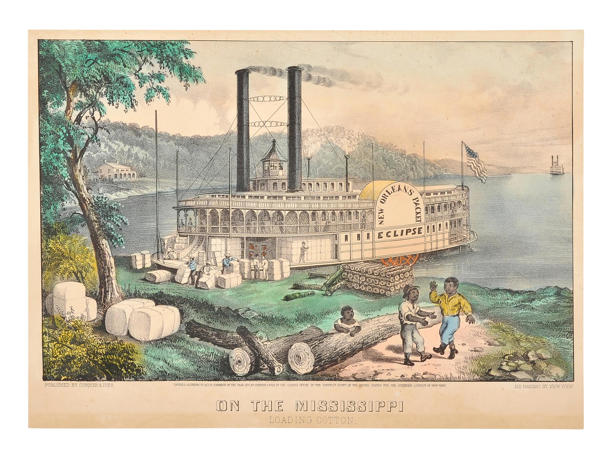 [MISSISSIPPI RIVER SCENES] -- CURRIER and IVES, publishers
