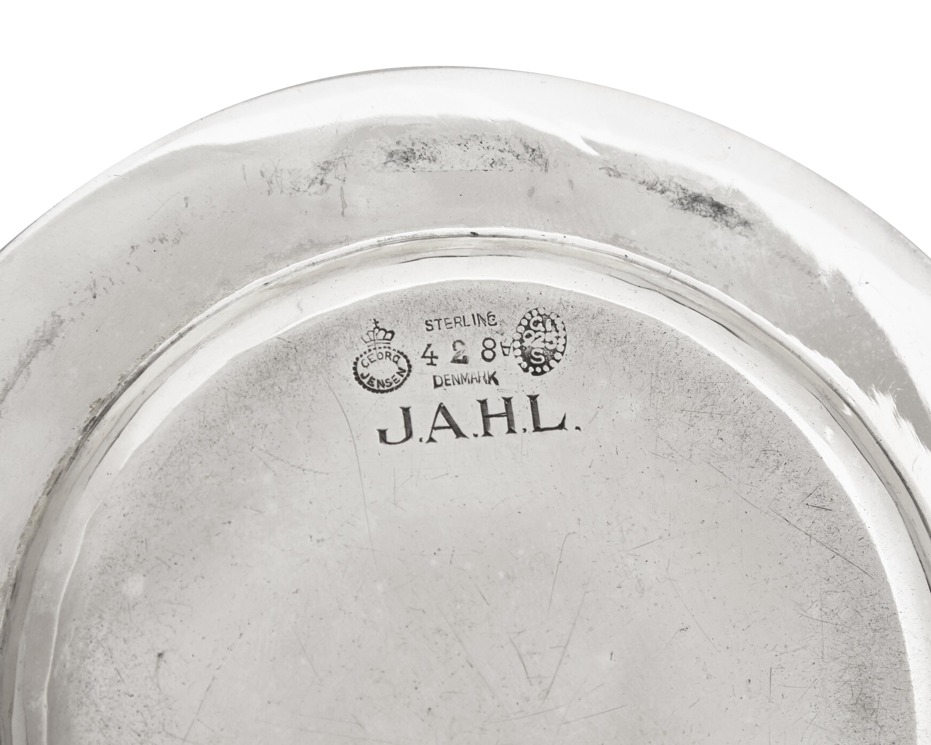 A Set of Six Georg Jensen Silver Coasters