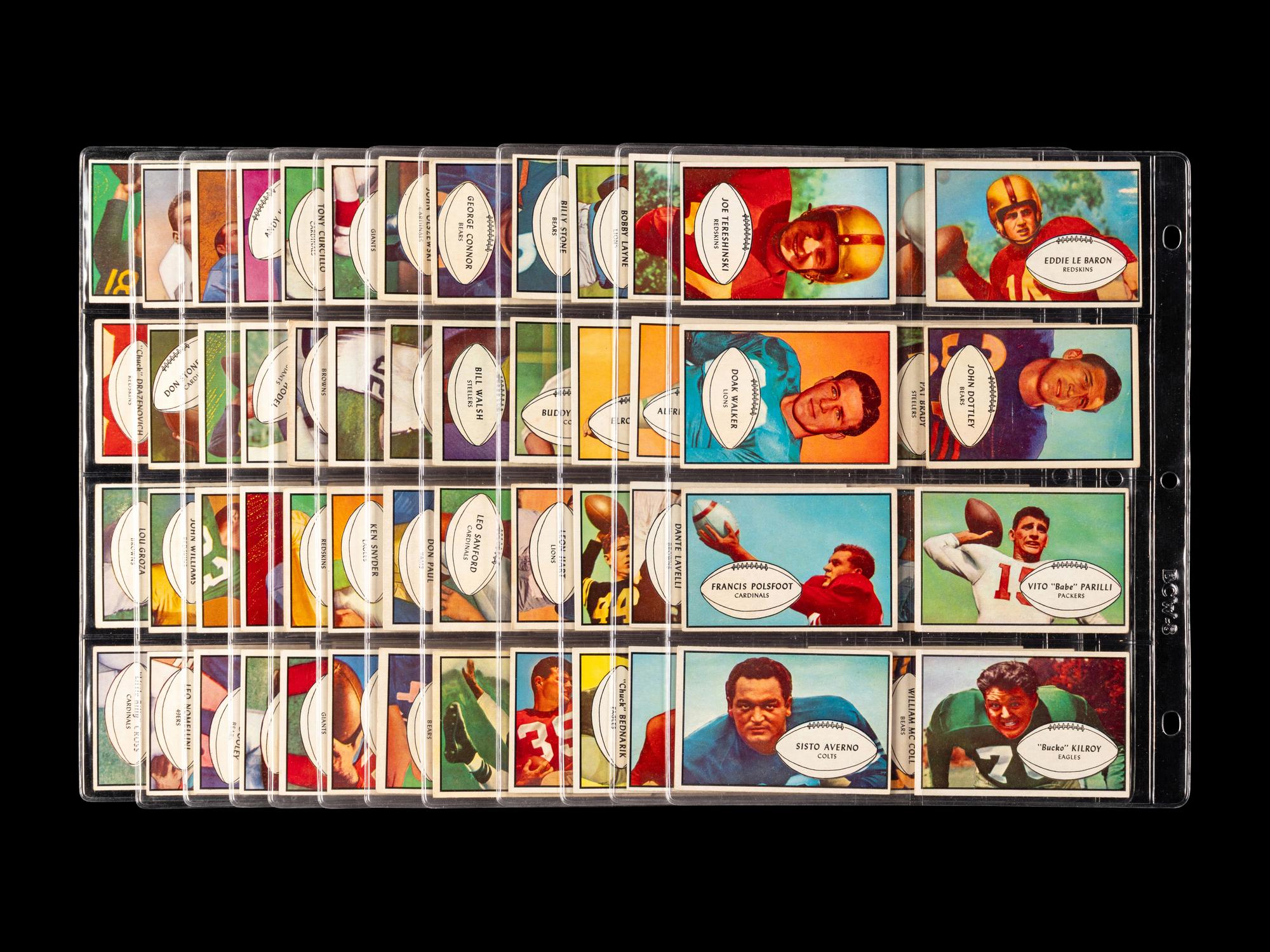 A Complete Set of 1953 Bowman Football Cards (96/96)