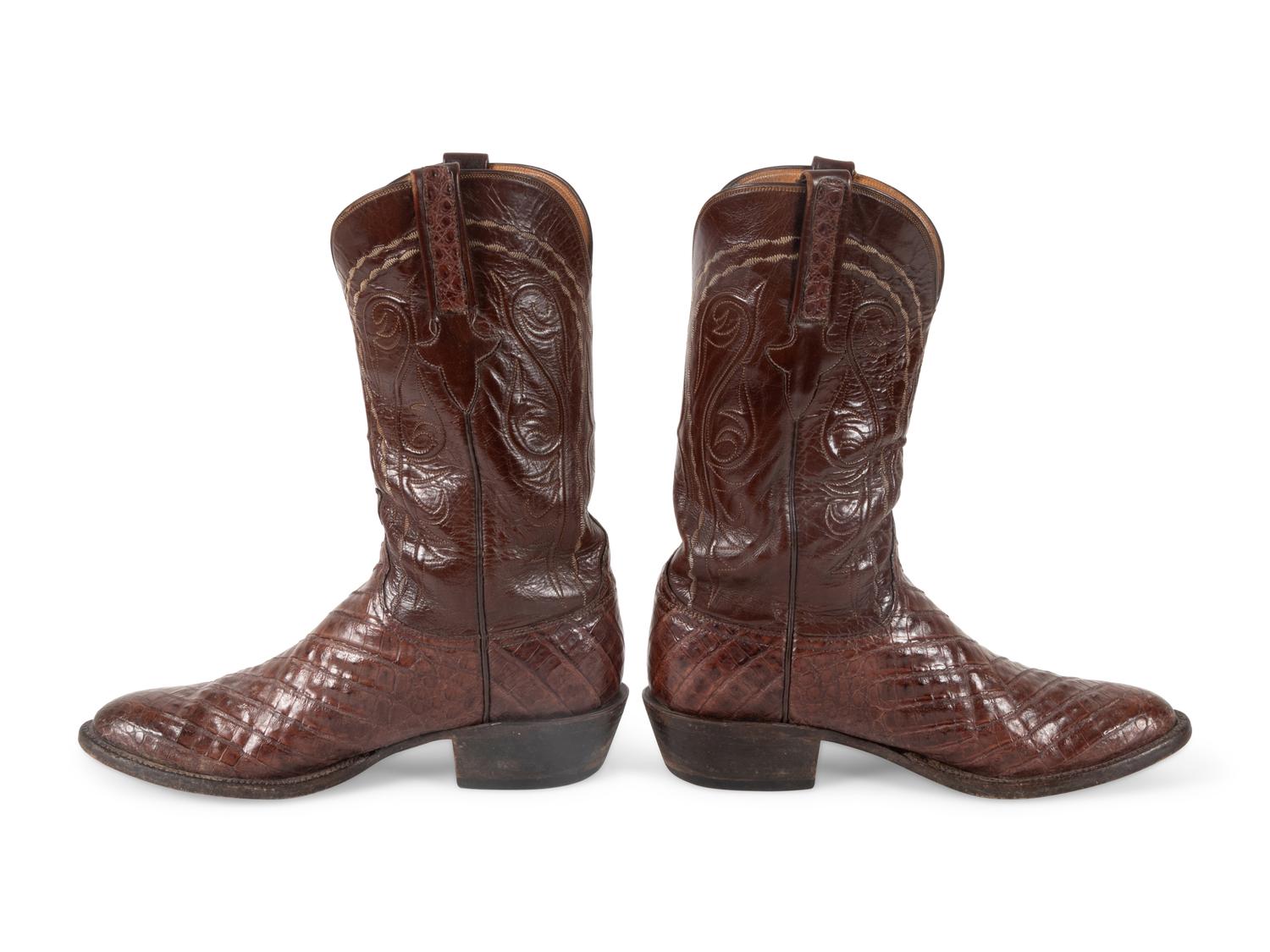 Lucchese Brown Alligator Boots