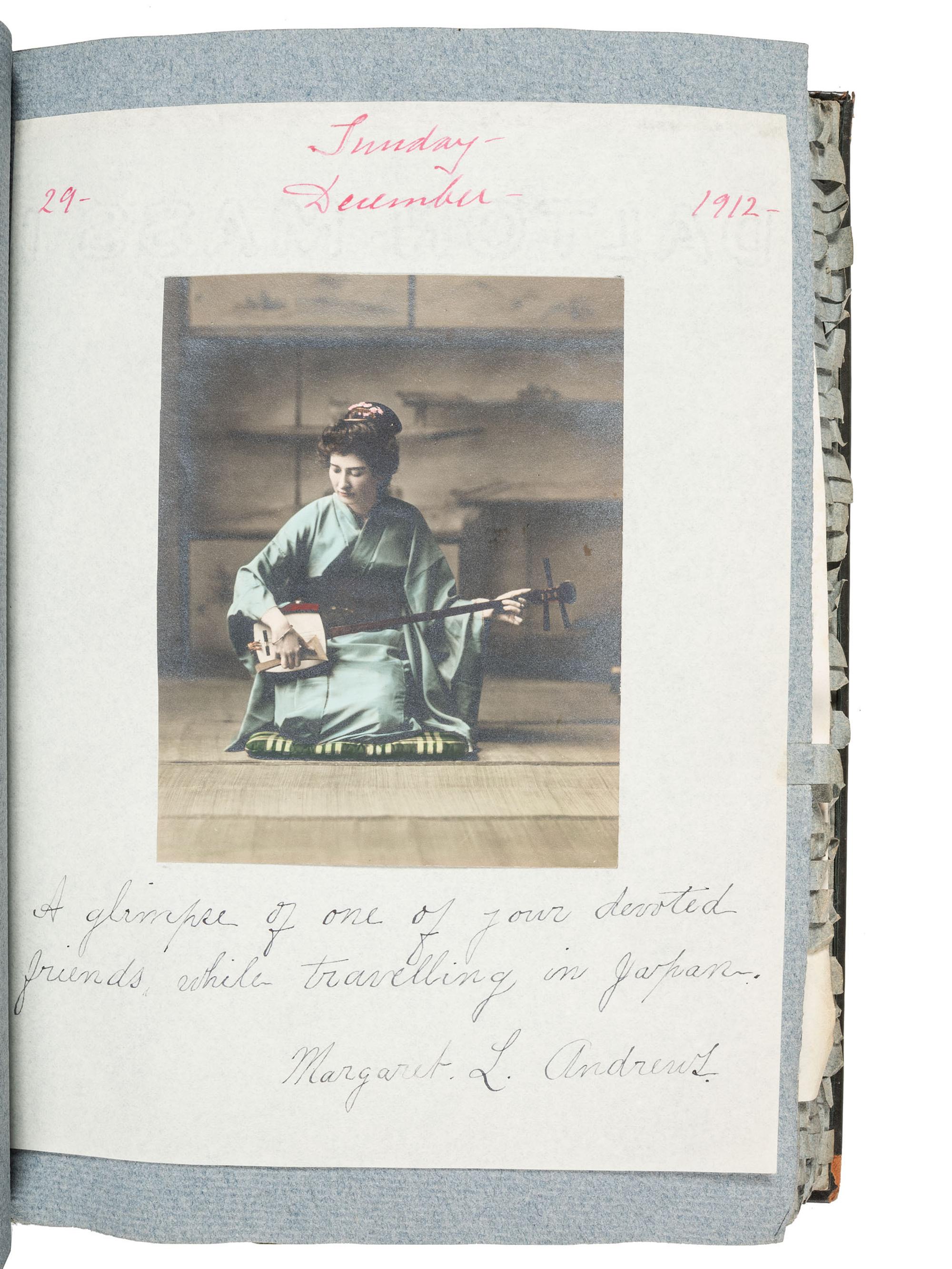 [AMERICANA]. Two albums identified to Edward Burgess Butler (1853-1928), businessman and artist, including tipped in photographs, letters, and autographs associated with Butler.