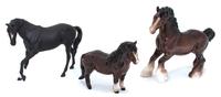 Three Royal Doulton Horses Height of tallest 8 1/4 inches.