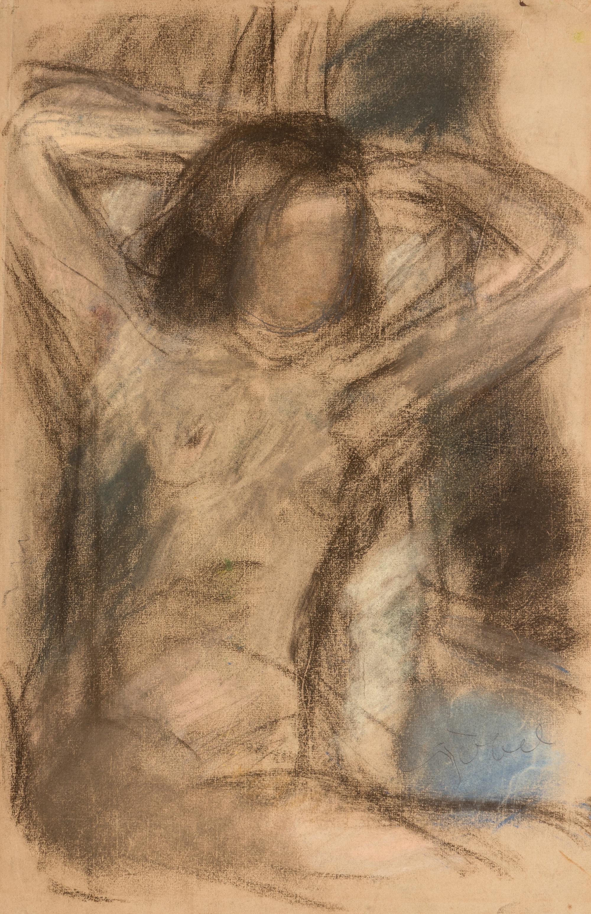 Nude with Arms Raised