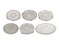 A Group of Silver-Plate Trays