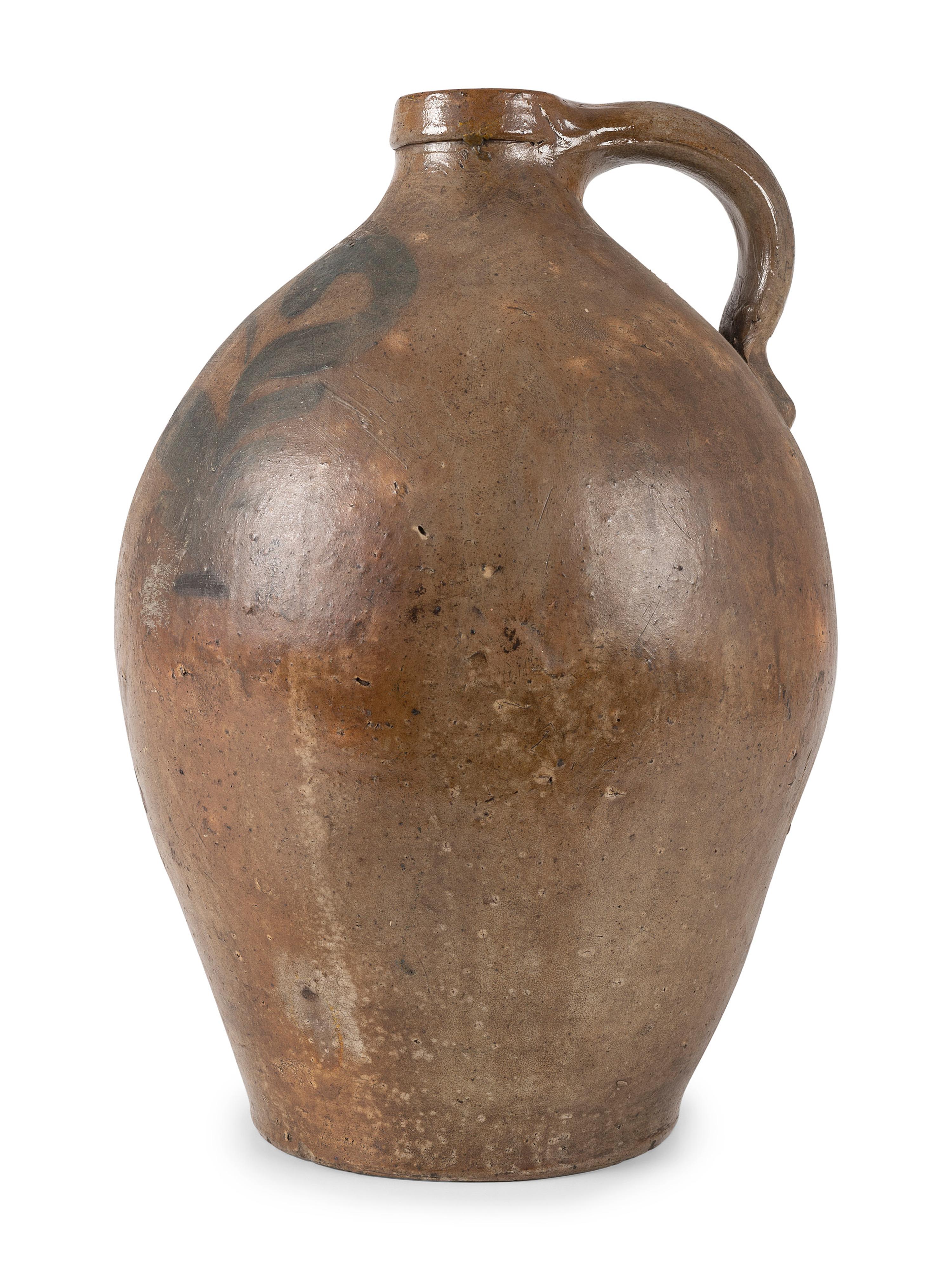 An Ohio Cobalt Decorated Stoneware Jug