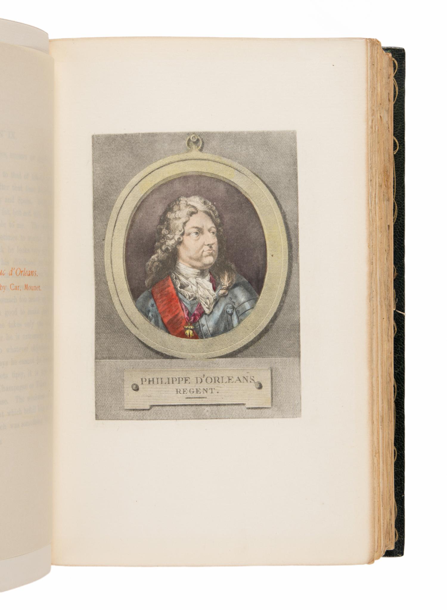 [Binding]. Charlotte, Madame Elizabeth, Duchess of Orleans (1652-1722). Secret Memoirs of the Court of Louis XIV and of the Regency. London: The Grolier Society, [ca. 1900].