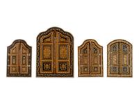 Four Carved and Polychrome-Decorated Doorways