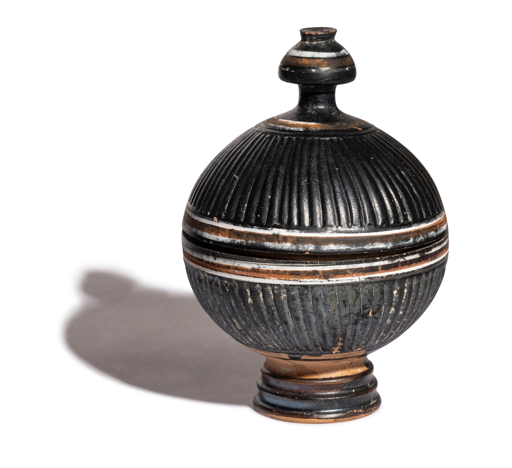 A South Italian Painted Pottery Pyxis