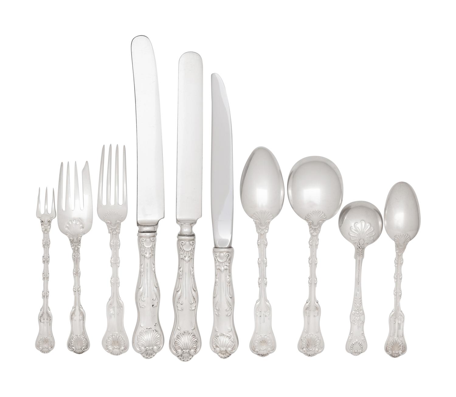 An American Silver Flatware Service