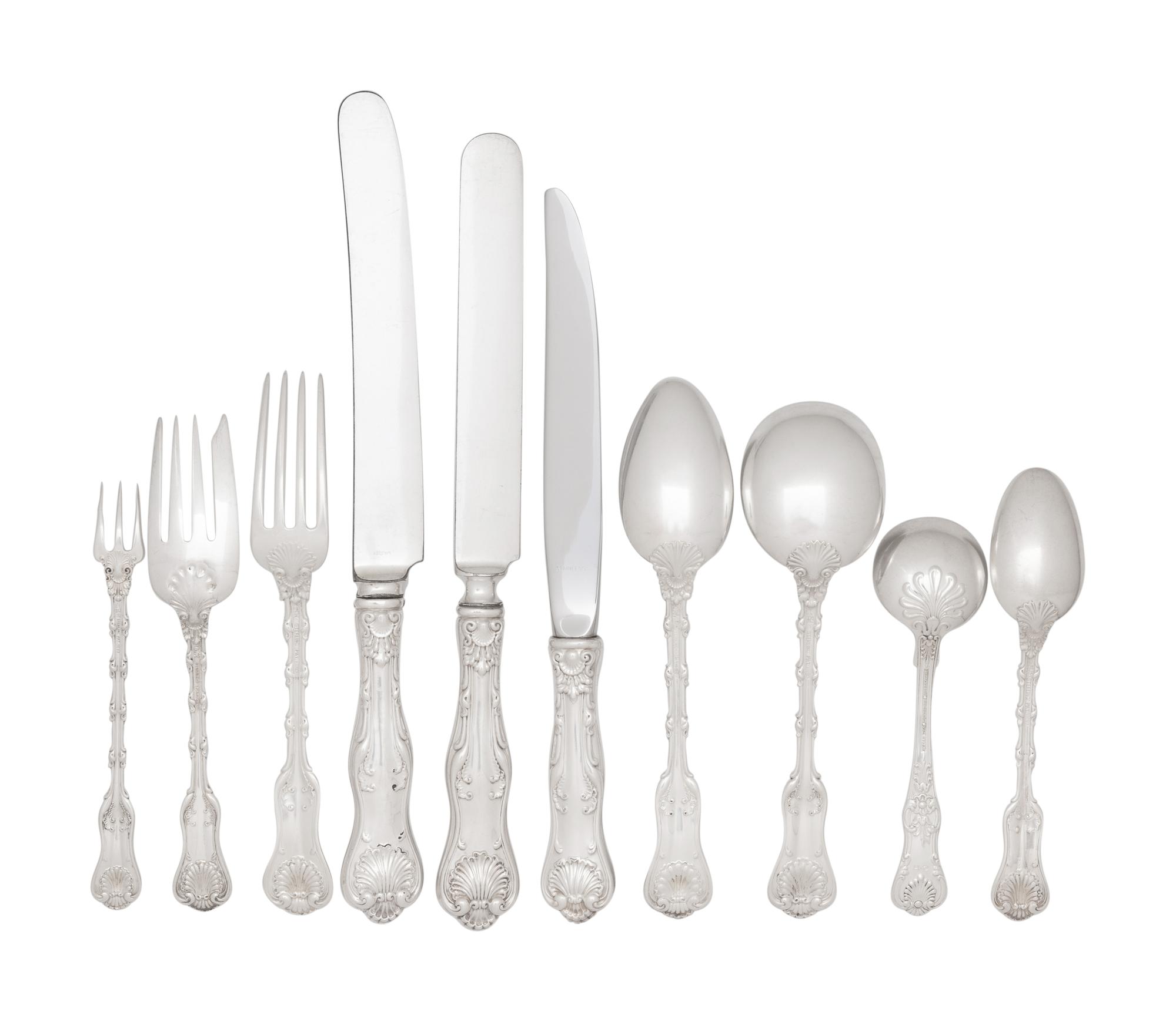 An American Silver Flatware Service