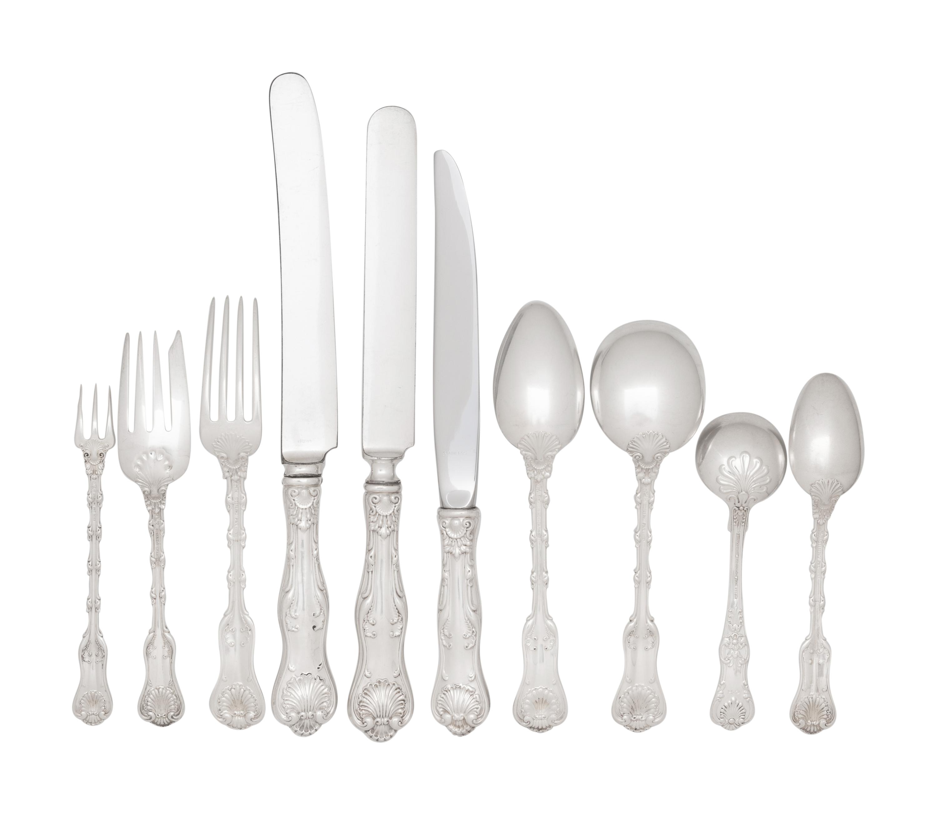 An American Silver Flatware Service