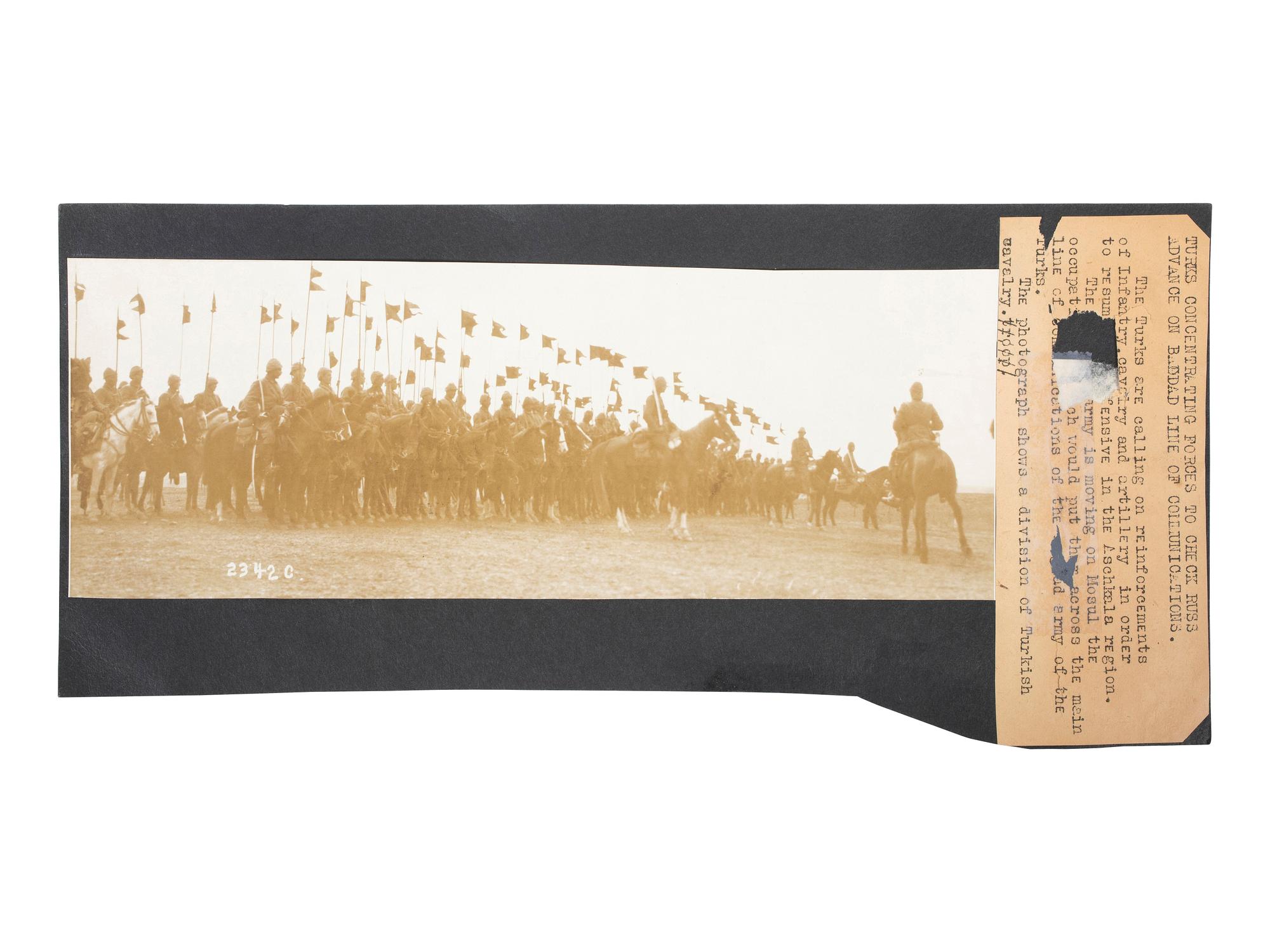 [WORLD WAR I]. Soldier's album and additional photographs, including Turkish Cavalry in Iraq.