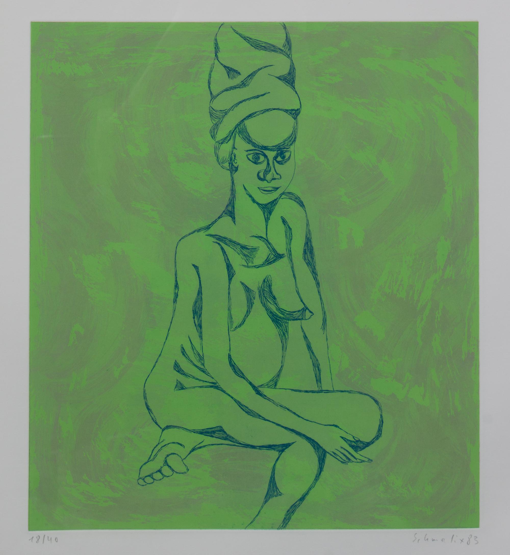 Hubert Schmalix, (Austrian, b. 1952), Nach dem Bade, 1983