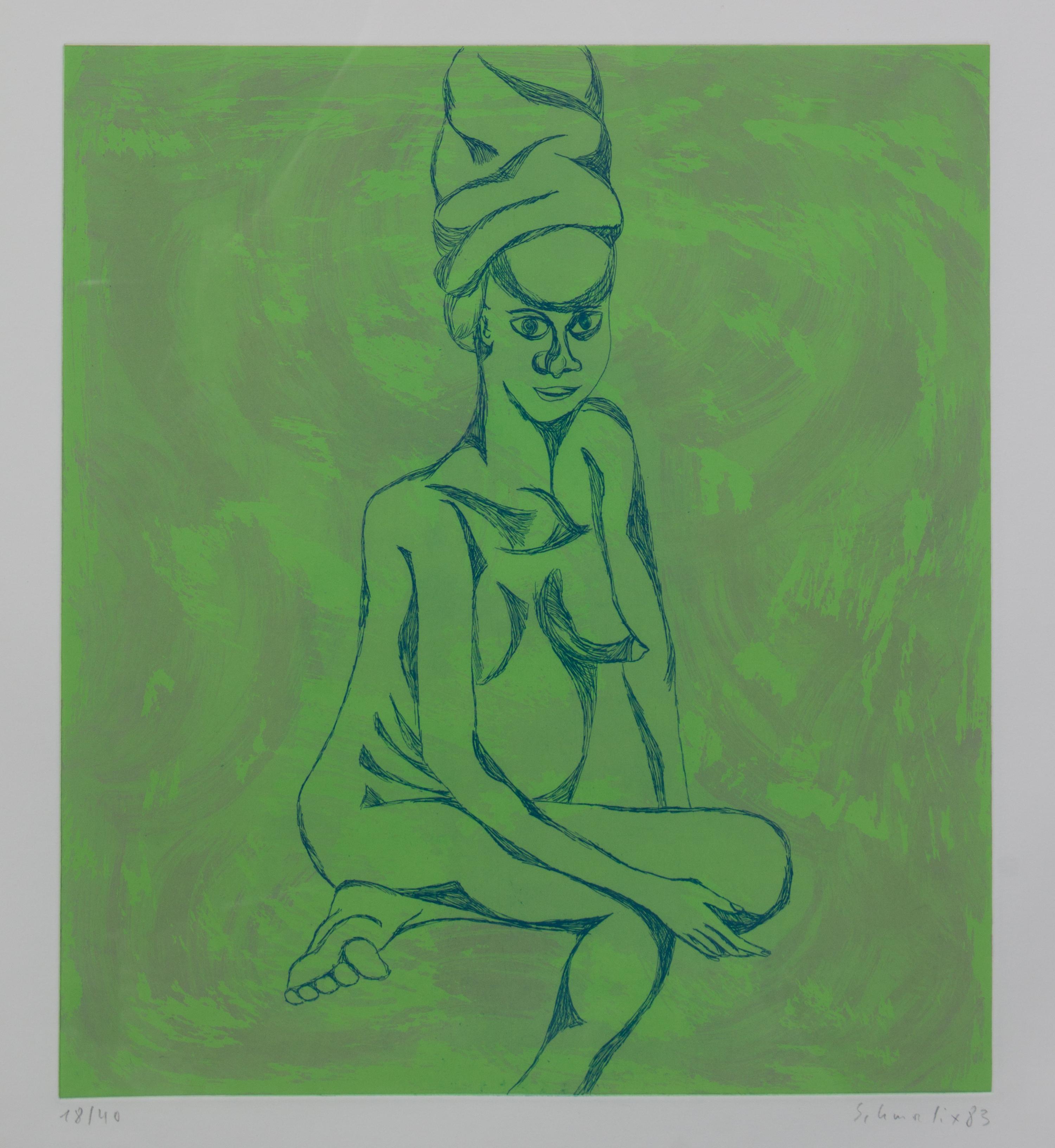 Hubert Schmalix, (Austrian, b. 1952), Nach dem Bade, 1983