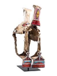 Apsáalooke [Crow] Beaded Rawhide Saddle