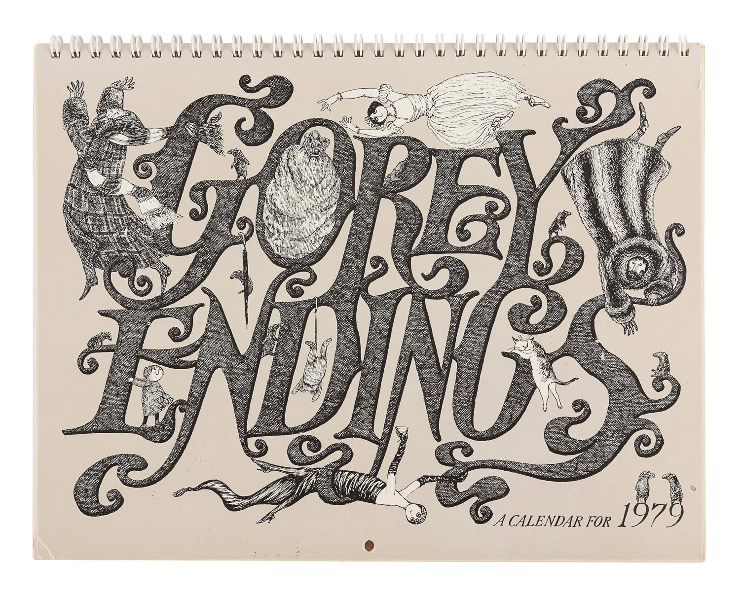 GOREY, Edward. A group of calendars and engagement books, comprising: