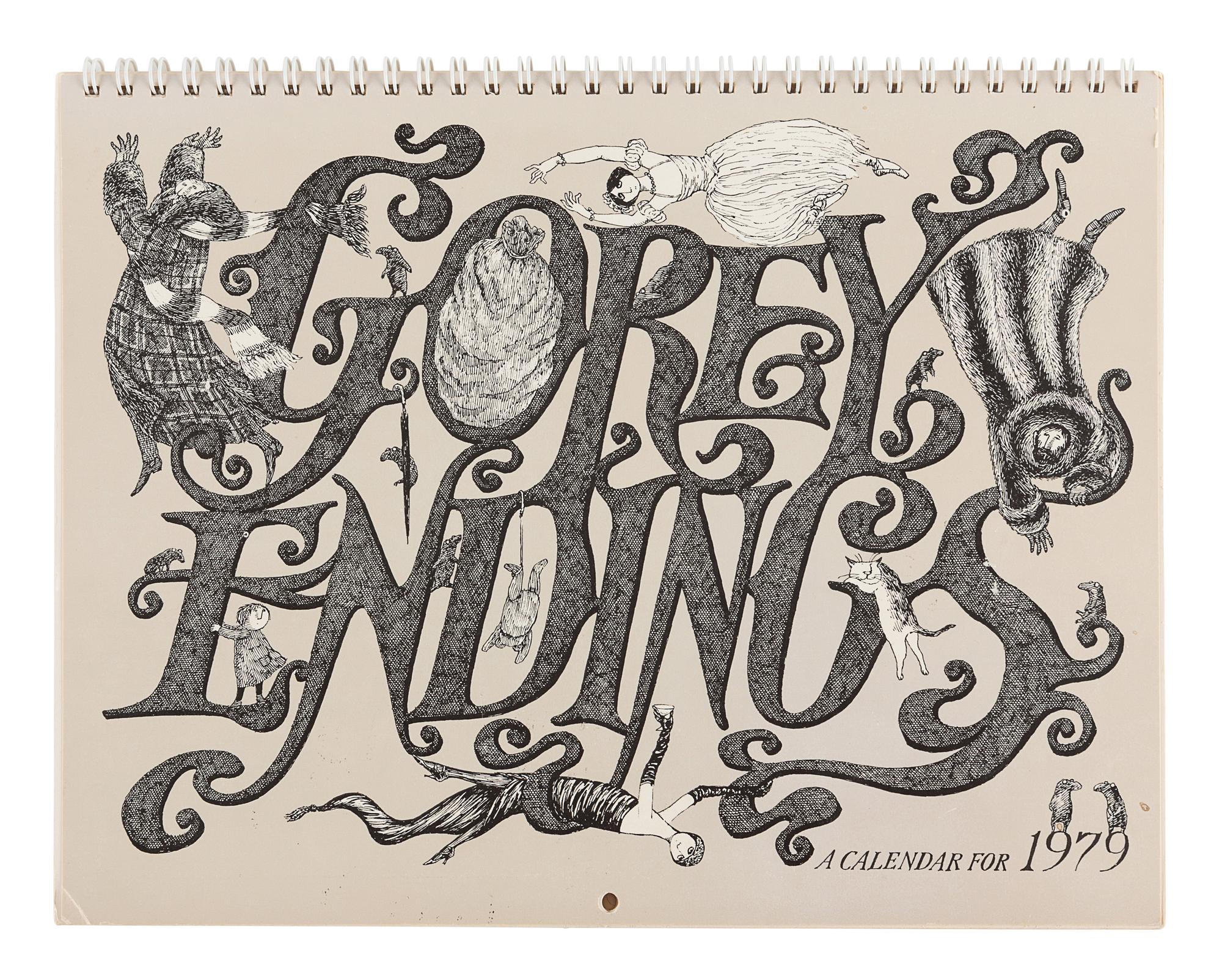 GOREY, Edward. A group of calendars and engagement books, comprising: