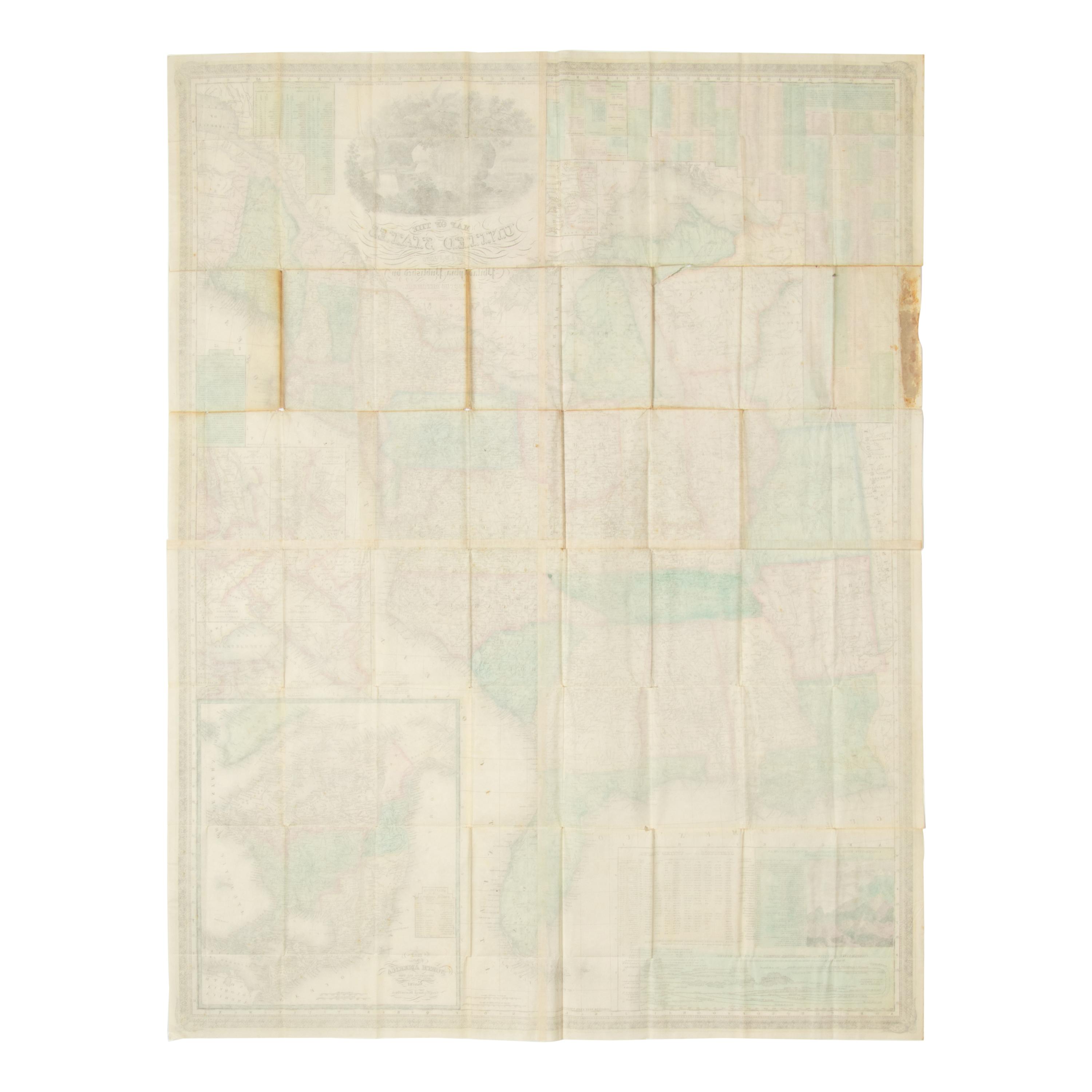 [Map]. Young, J.H. and Samuel Augustus Mitchell (1790-1868). Map of the United States . Philadelphia: S. Augustus Mitchell, 1839.