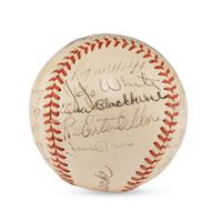 A 1943 Philadelphia Athletics Team Signed Autograph Baseball Featuring Connie Mack (Beckett Authentication Services)