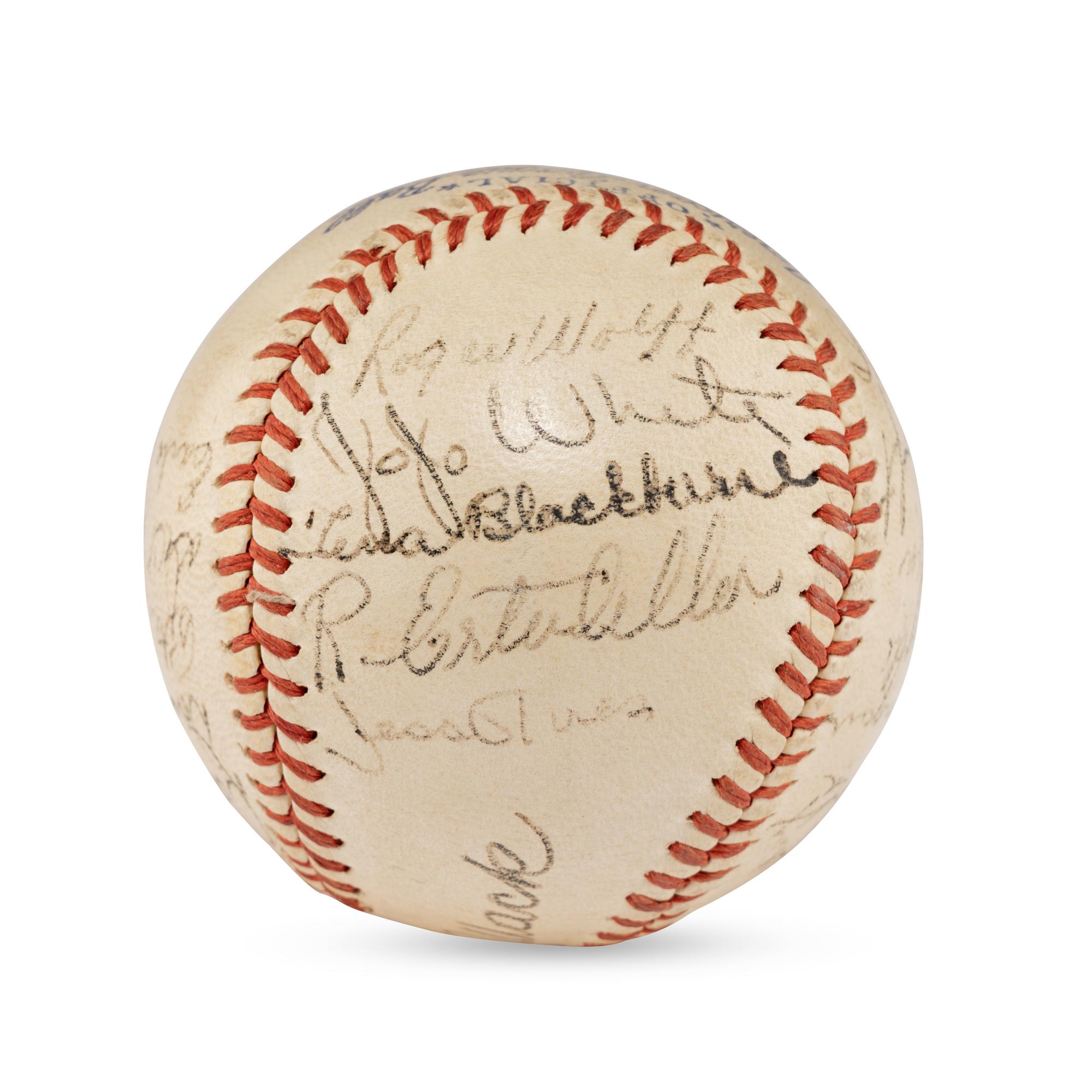 A 1943 Philadelphia Athletics Team Signed Autograph Baseball Featuring Connie Mack (Beckett Authentication Services)