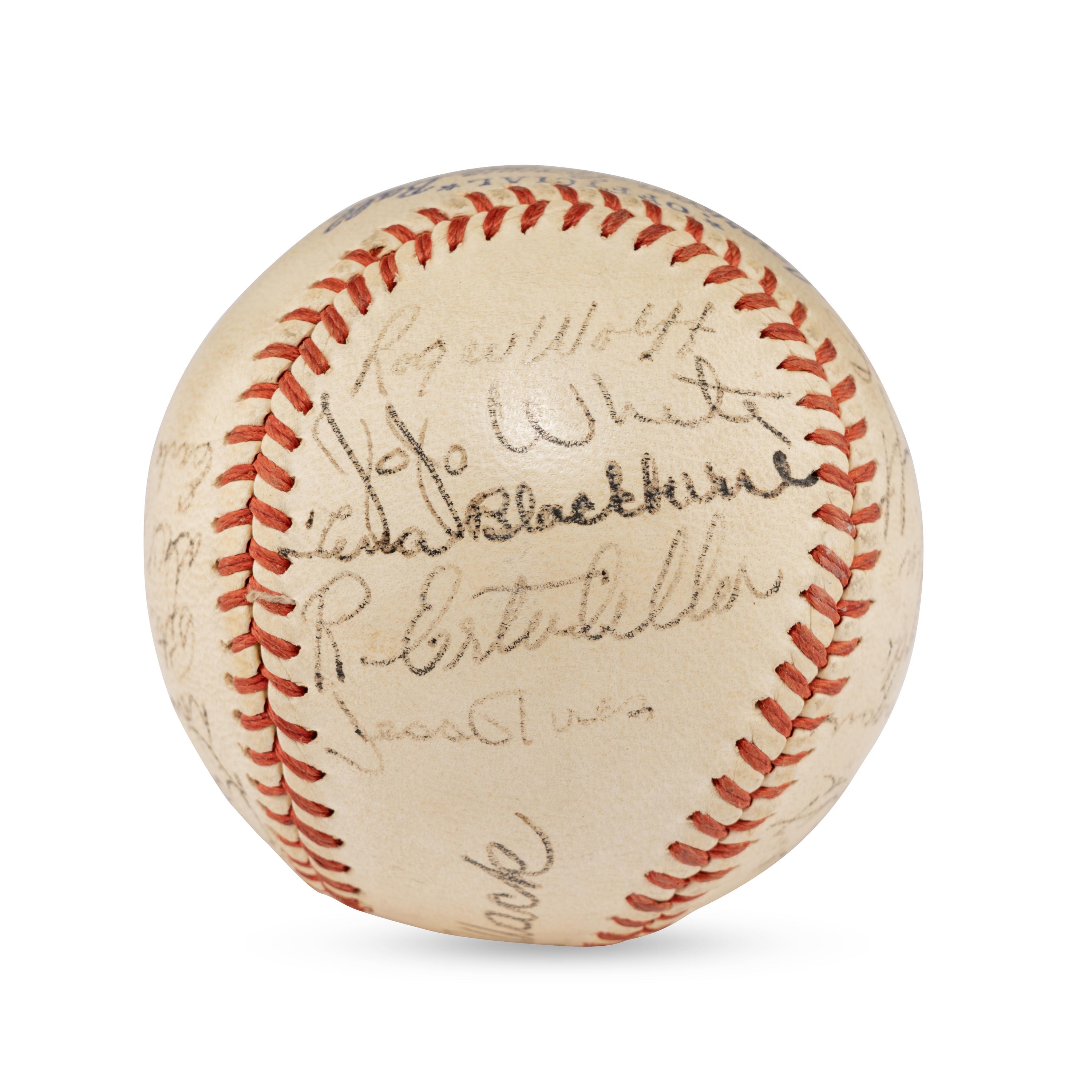 A 1943 Philadelphia Athletics Team Signed Autograph Baseball Featuring Connie Mack (Beckett Authentication Services)