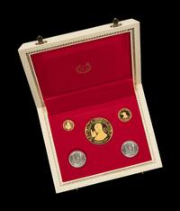 [COLOMBIA] A Set of Three 1968 Proof Coins