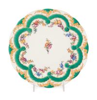 A Sèvres Green Ribbon Decorated Porcelain Plate ( Assiette 'à Guirlandes' )