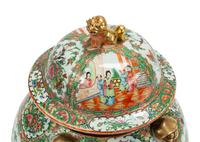 A Large Chinese Export Rose Medallion Porcelain Jar