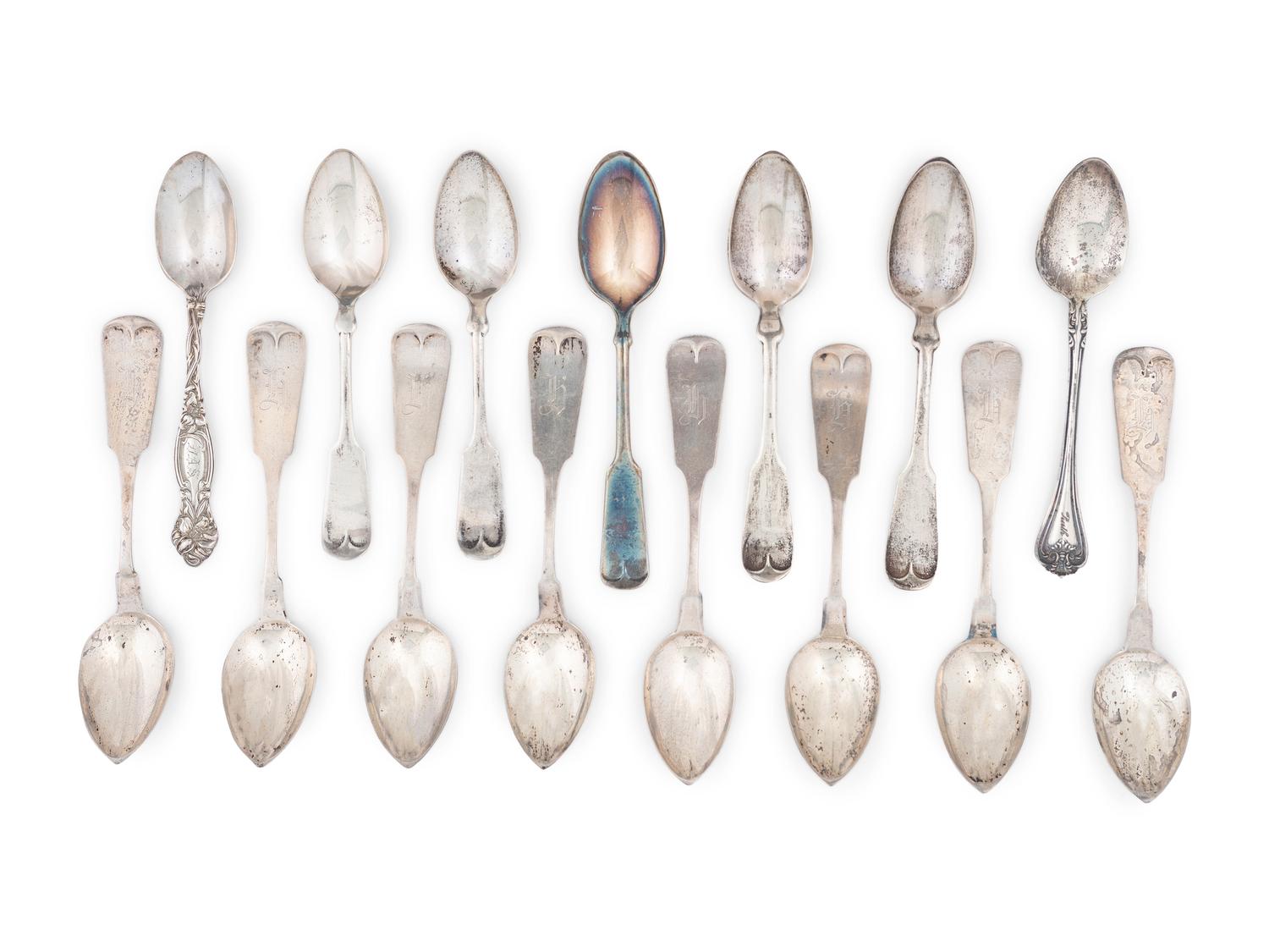 A Group of Silver Spoons