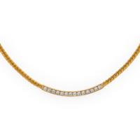 Yellow Gold and Diamond Necklace